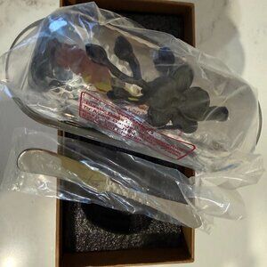 NWT MICHAEL ARAM BLACK ORCHID BUTTER DISH WITH KNIFE - LIMITED EDITION STYLE